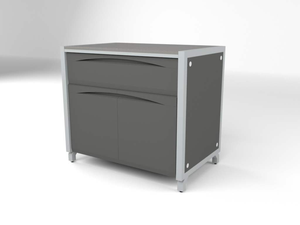 Double Door Cupboard with Drawer